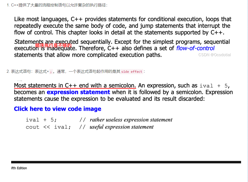 Cxx Primer-chap5_复合语句