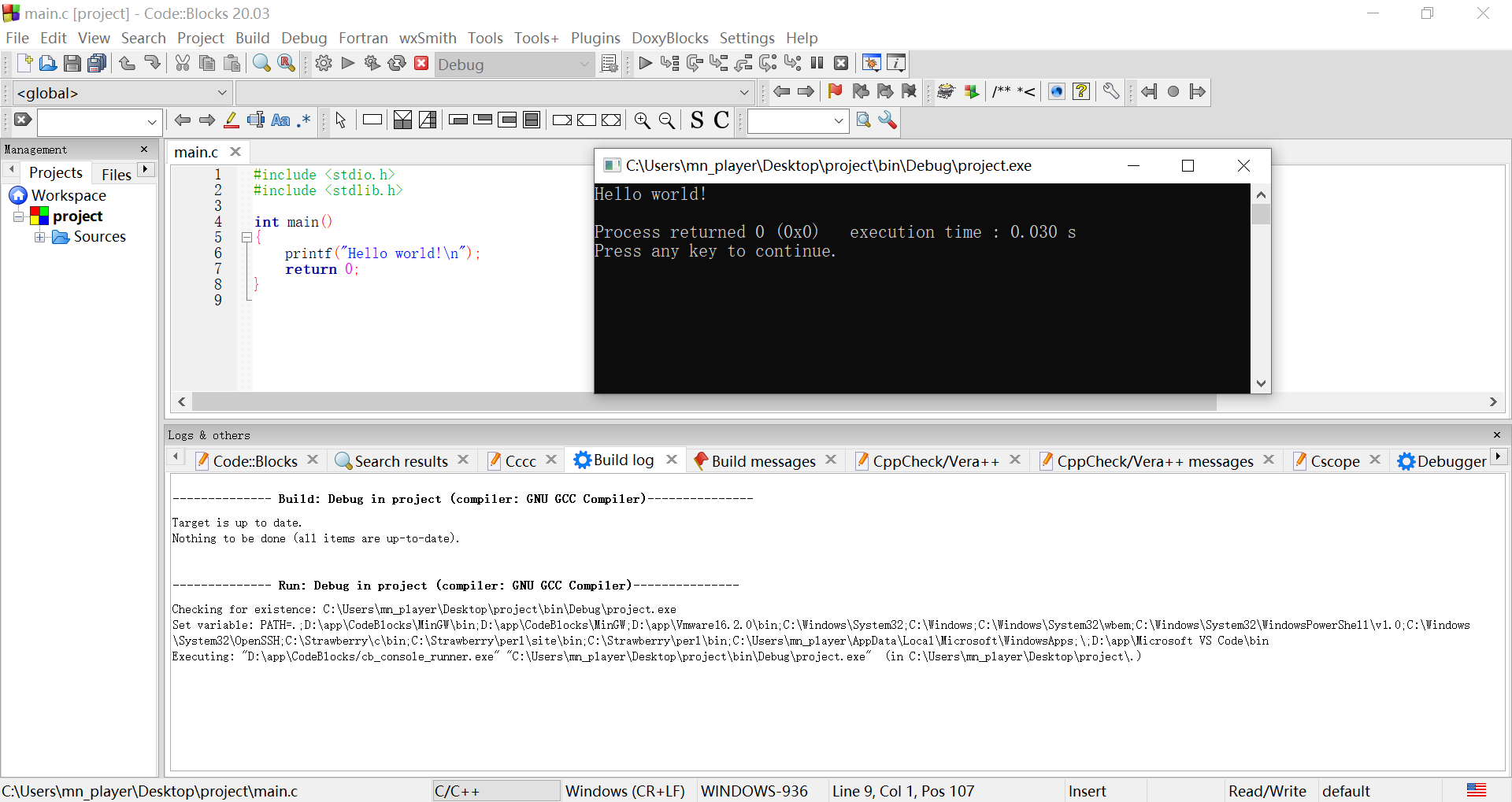 00 c codeblocks 20 03 mingw csdn 