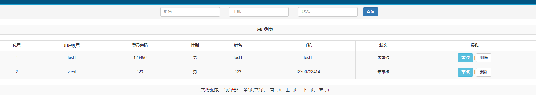 管理员-用户管理