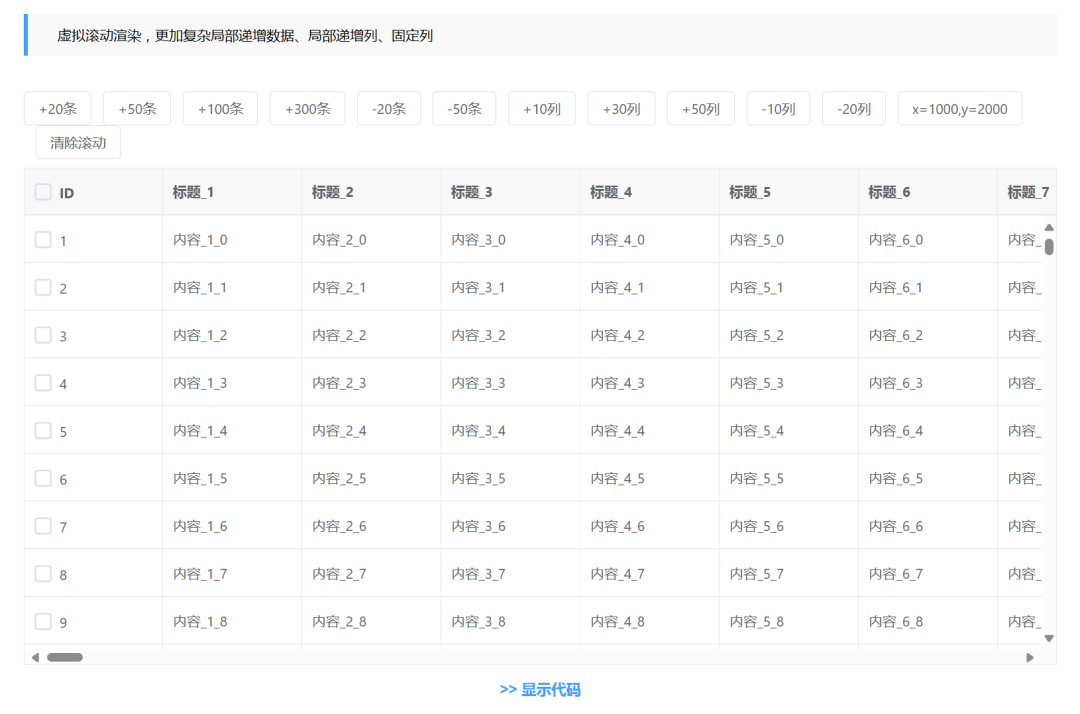 一个基于 vue 的强大表单和高性能表格组件，简洁API设计，支持虚拟树,列拖拽,懒加载,快捷菜单（附源码）