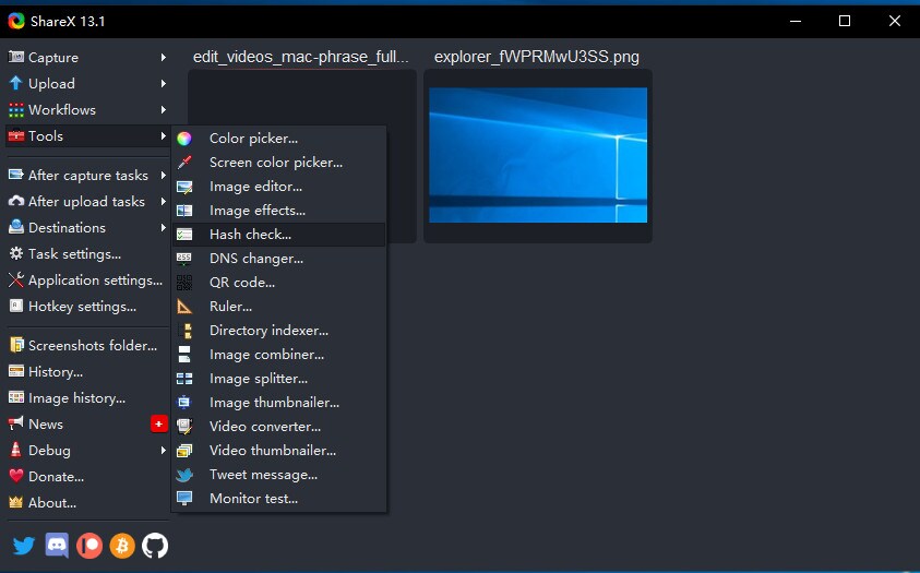 ShareX，Windows 屏幕录像软件