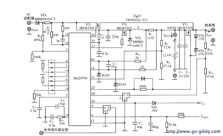 计算机bq,用BQ24700构成的笔记本电脑电池充电电路