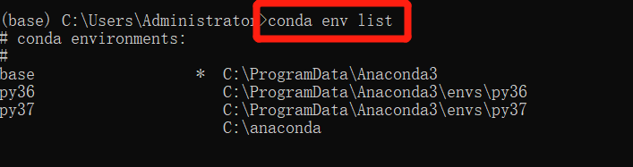Anaconda创建python环境常见命令