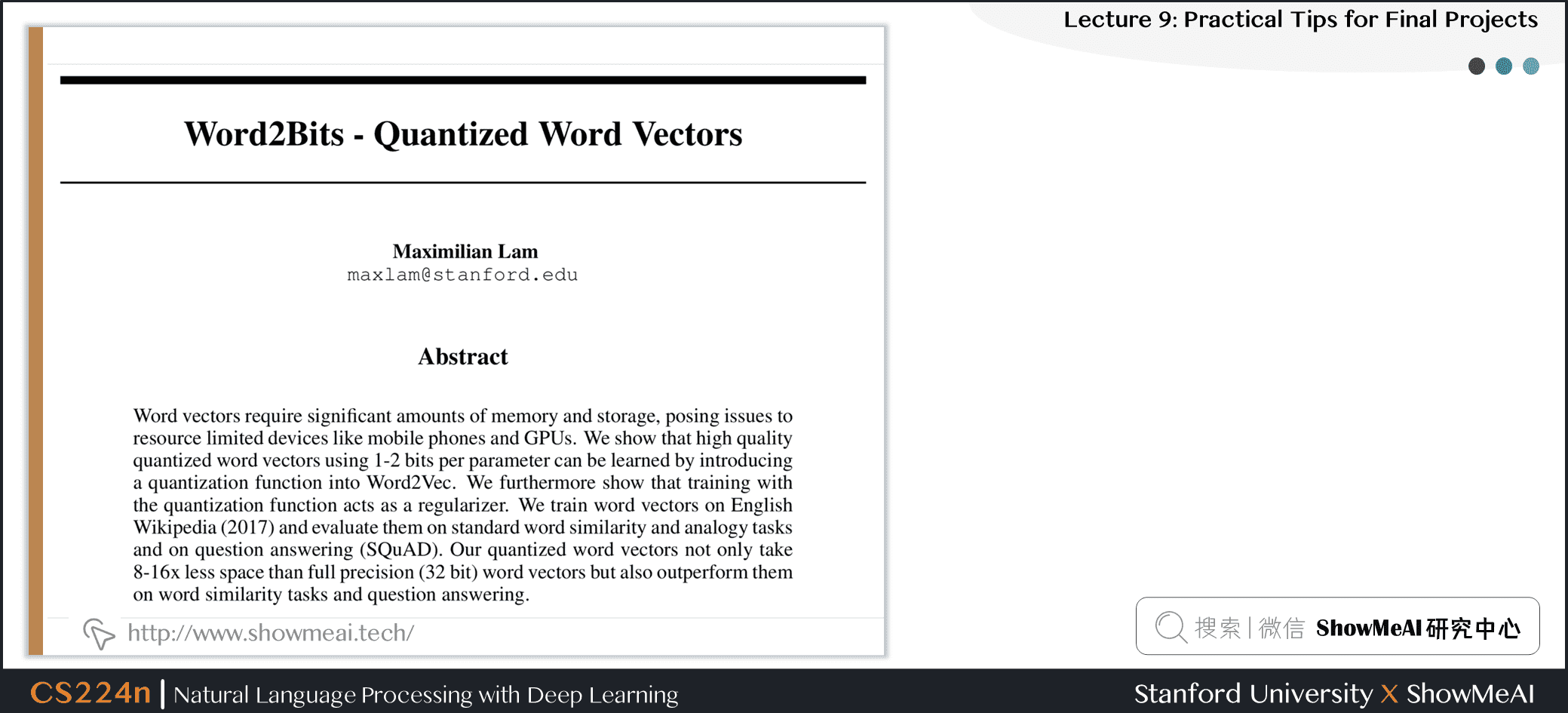 Word2bits - Quantized Word Vectors