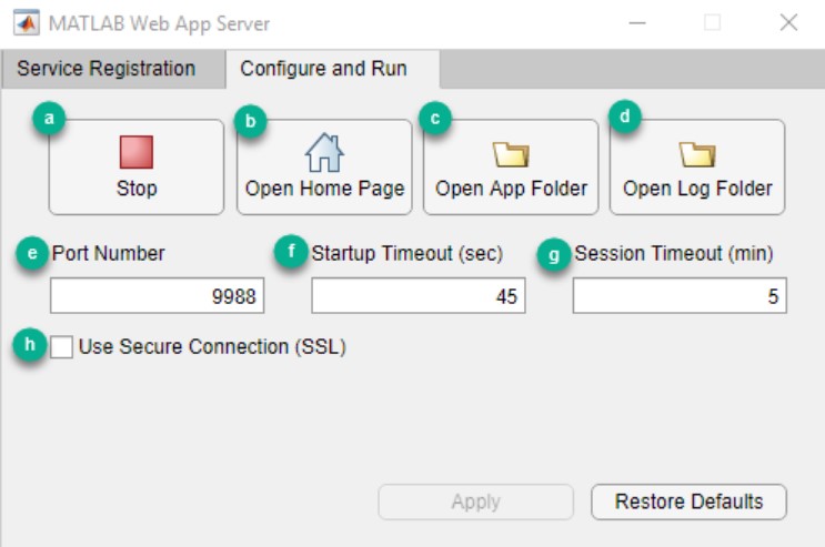 MATLAB Web App Server - MATLAB