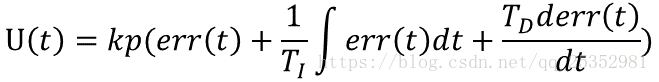 PID control algorithm formula