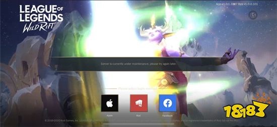 英雄联盟手游服务器维护中,英雄联盟手游Server is currently under maintenance解决方法...