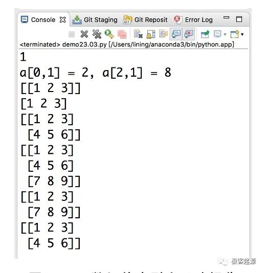 【Python深度学习前传】用NumPy获取数组的值、分片以及改变数组的维度_李宁的极客世界bgJBm&amp;nku$q$