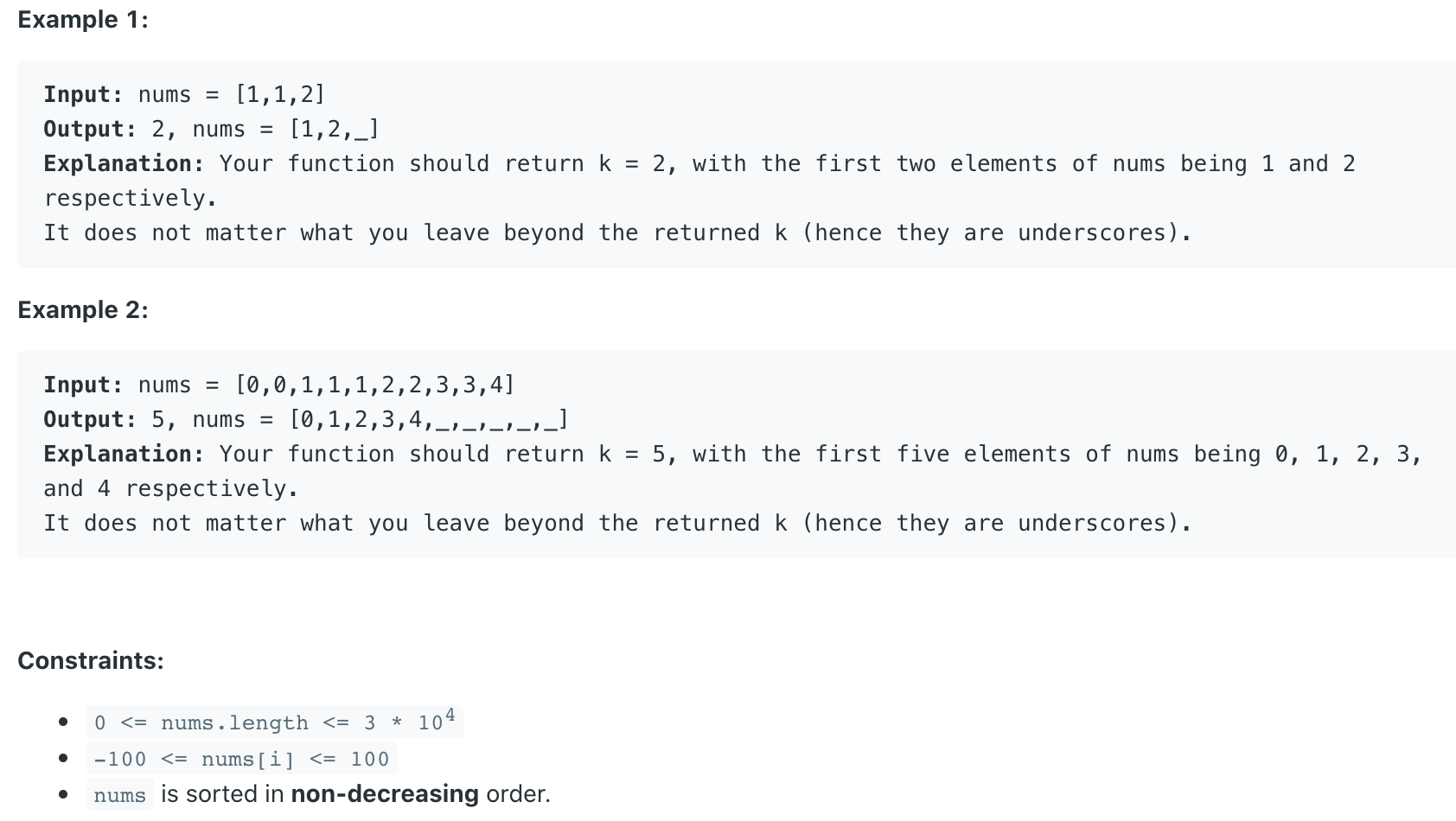 leetcode 26. Remove Duplicates from Sorted Array(Easy)  删除有序数组中的重复项_Destinyf的博客-CSDN博客