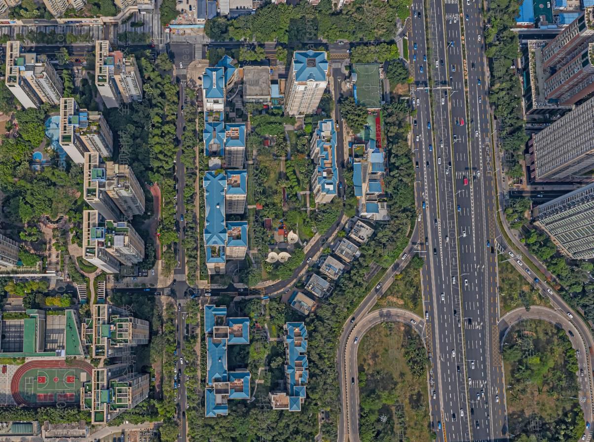 福田中心区20个楼盘航拍全景