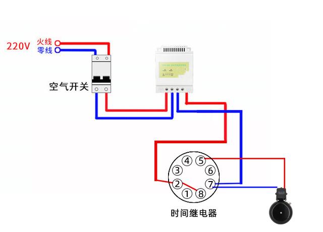 电铃实物图接线步骤图图片