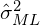 \hat{\sigma}^2_{ML}