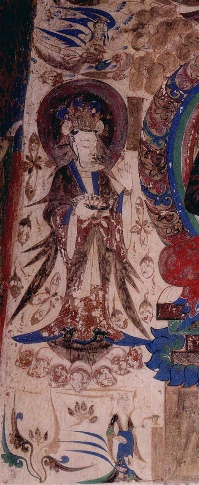 美敦煌西魏285窟4北壁与东壁七佛组图秀骨清像褒衣博带的菩萨高清大图