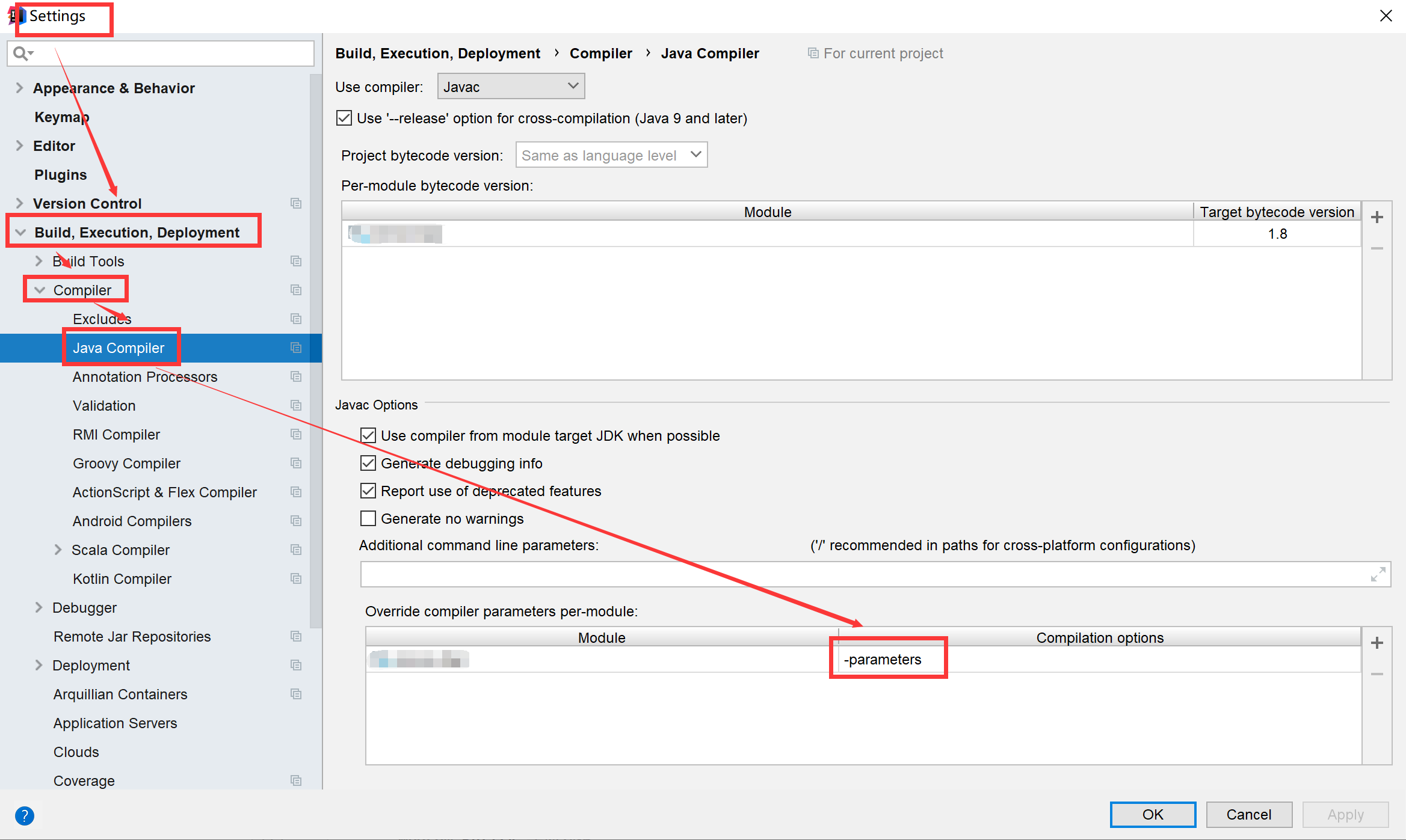 idea-javac-parameters