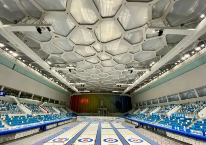 冰立方,俯瞰冰立方,冬奥会历史上体量最大的冰壶场馆