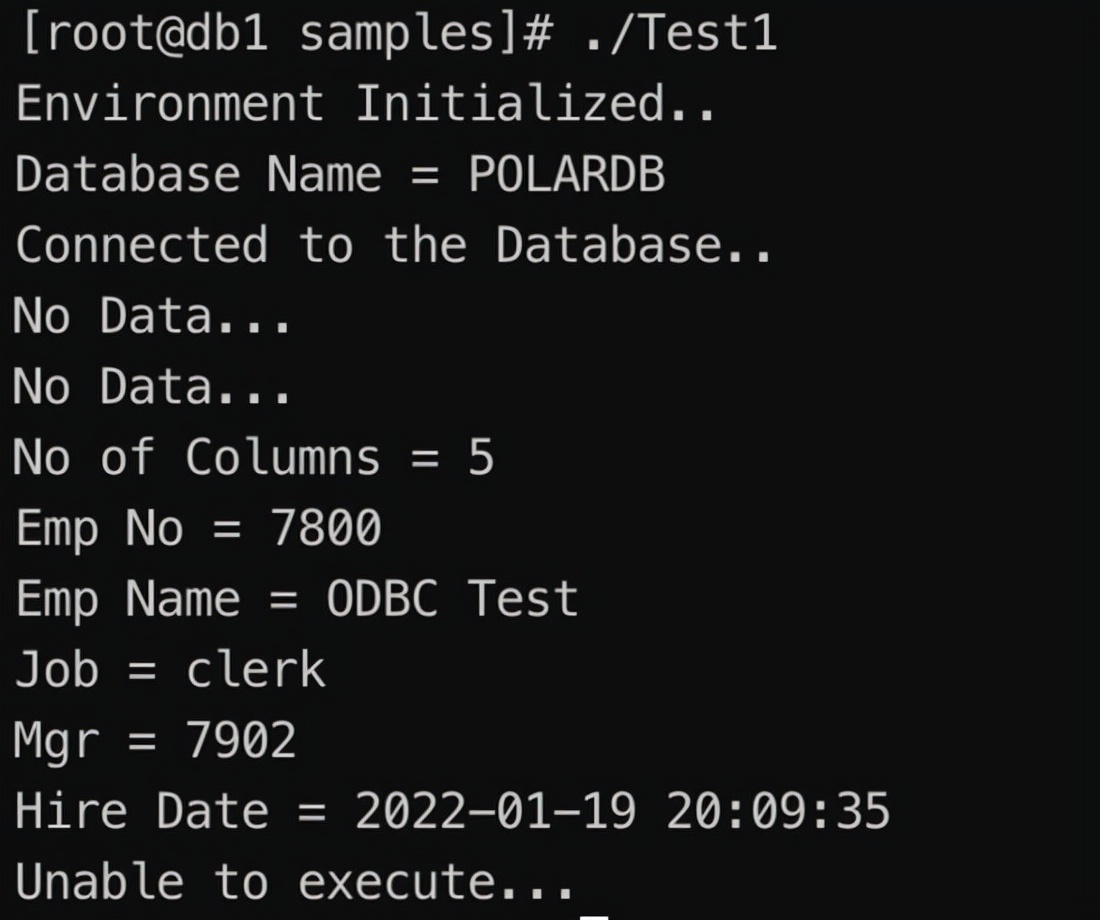Linux 平台 通过ODBC访问数据库
