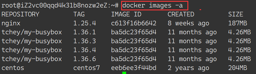 Docker Image (镜像) 常见命令