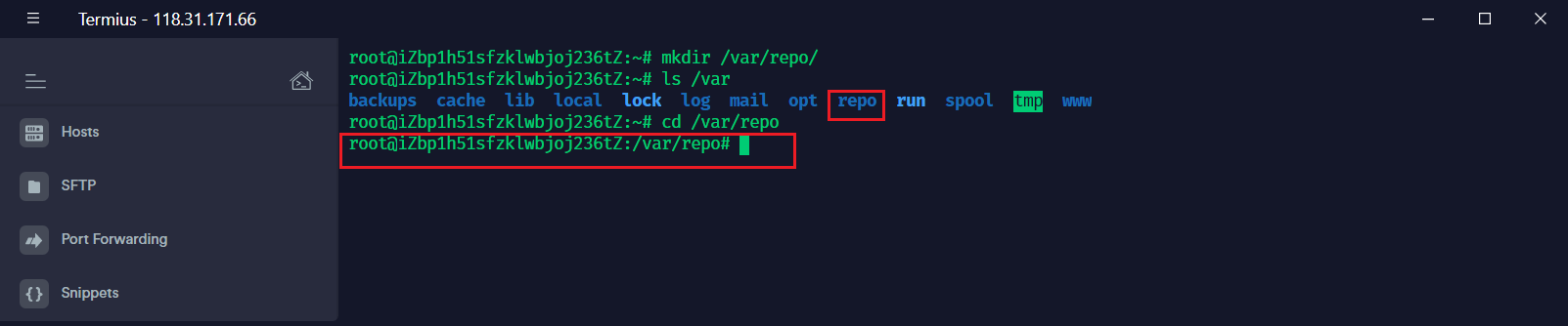 创建的git仓库目录