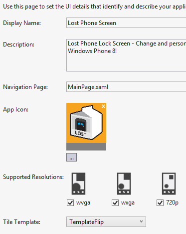 Windows Phone 8 supports three resolutions