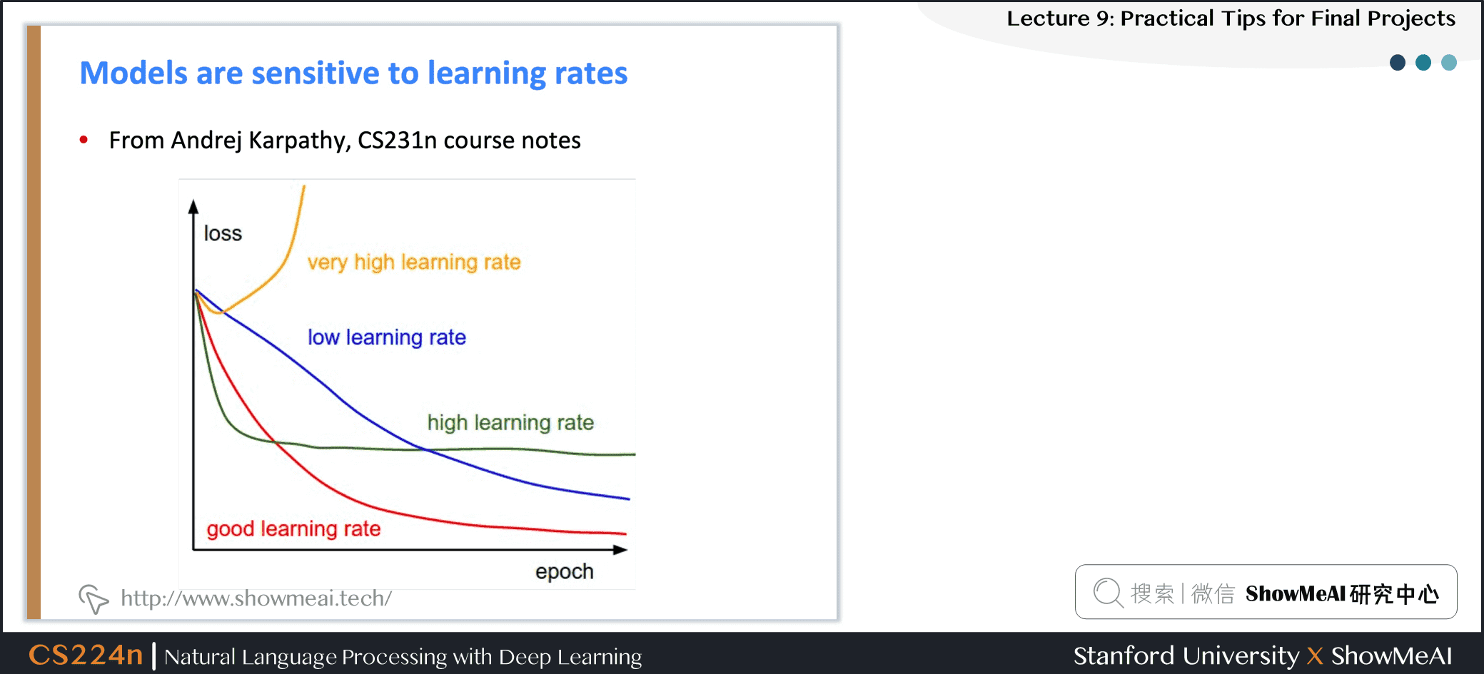 Models are sensitive to learning rates