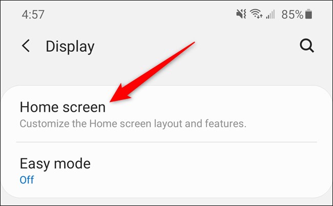 Tap "Home Screen."