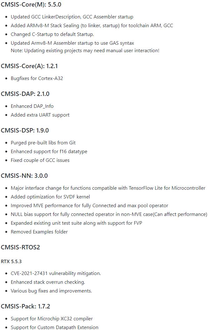 CMSIS软件包V5.8.0发布，所有组件全面更新，CMSIS-NN神经网络接口函数开始兼容TensorFlow Lite_cmsis Dsp ...