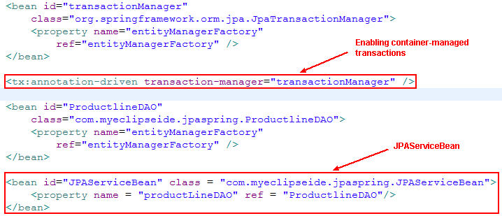 「Java开发指南」如何在MyEclipse中使用JPA和Spring管理事务？（二）