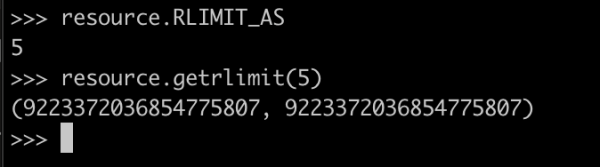python设置程序最大内存_限制你的Python程序所能使用的最大内存