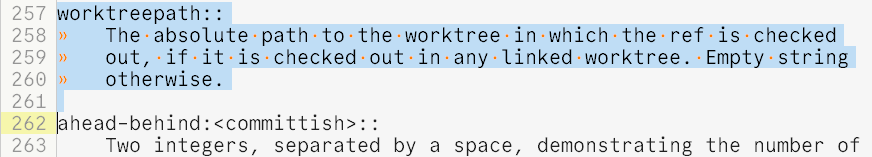 可选择显示选择内容内的空白。