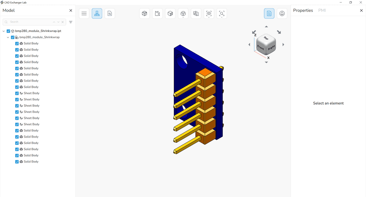 Part (.ipt) files in CAD Exchanger Lab