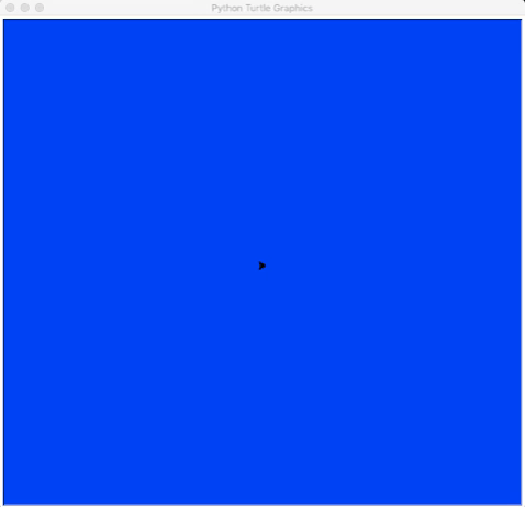 Python 乌龟背景颜色