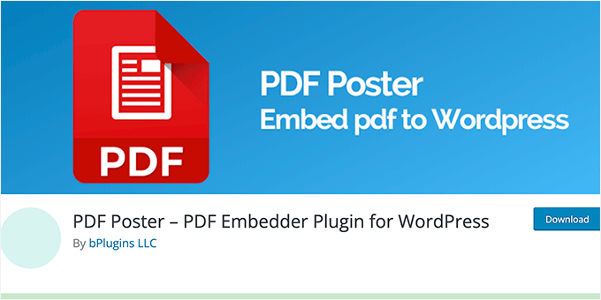 PDF Poster WordPress PDF 插件