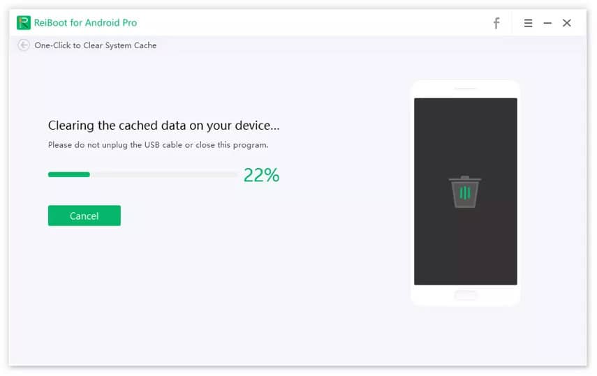 适用于 Android 的 Tenorshare ReiBoot – 清除设备上的缓存数据