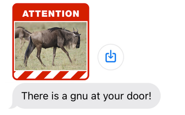 Gnu alert