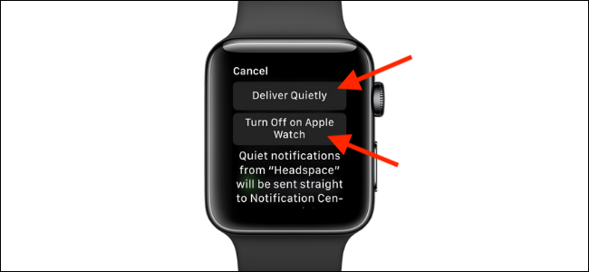 Tap to turn off notifications on Apple Watch