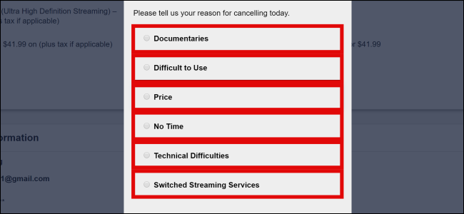 CuriosityStream Cancel Reasons