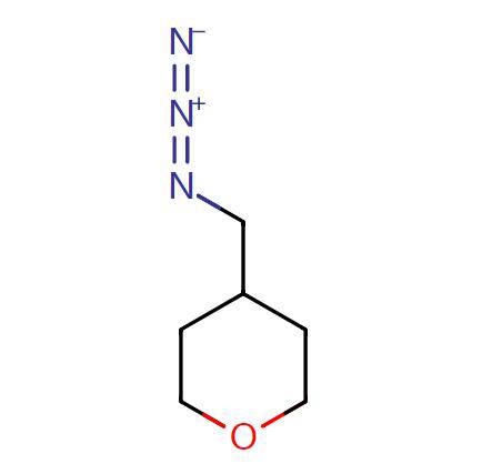 4-(Azidomethyl)tetrahydro-2H-pyran，1035490-93-7，4-(叠氮基甲基)四氢吡喃结构式分析