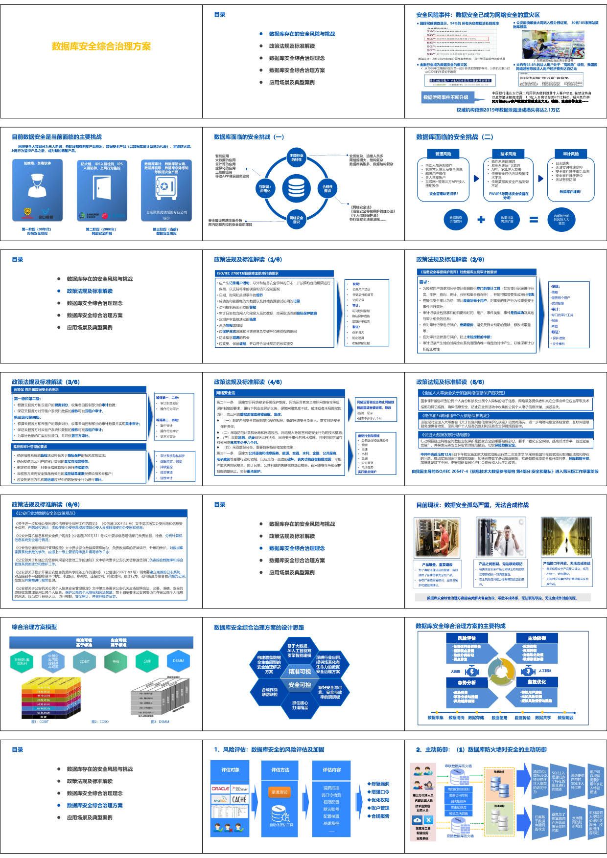 数据库安全综合治理方案（可编辑54页PPT）