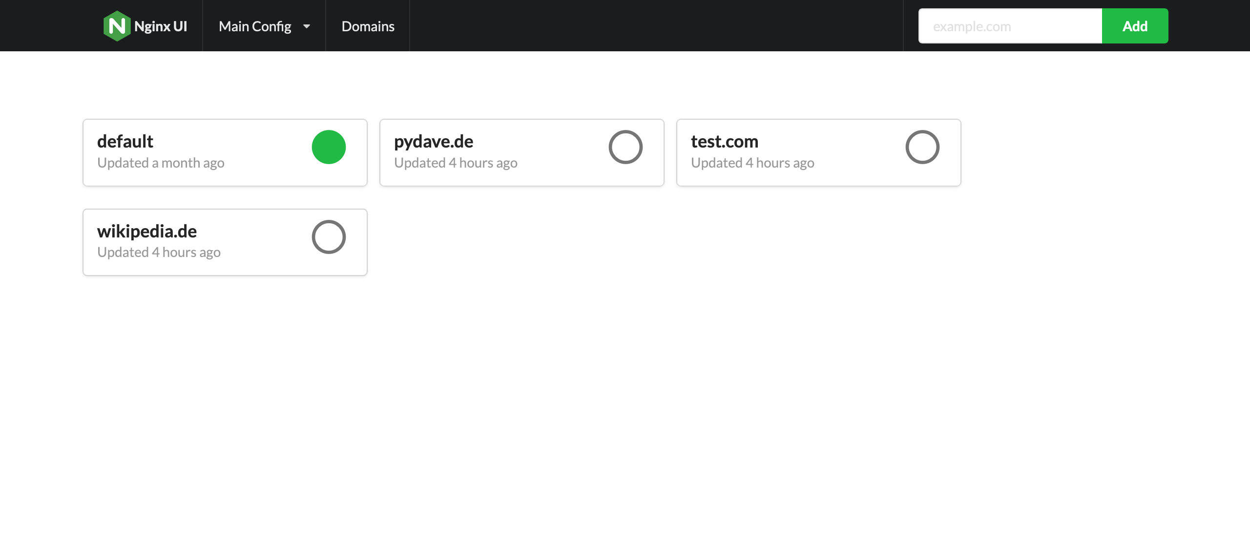 Nginx 用户界面的图像