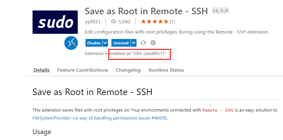 vscode-wsl-linux-vscode-remote-ssh-root