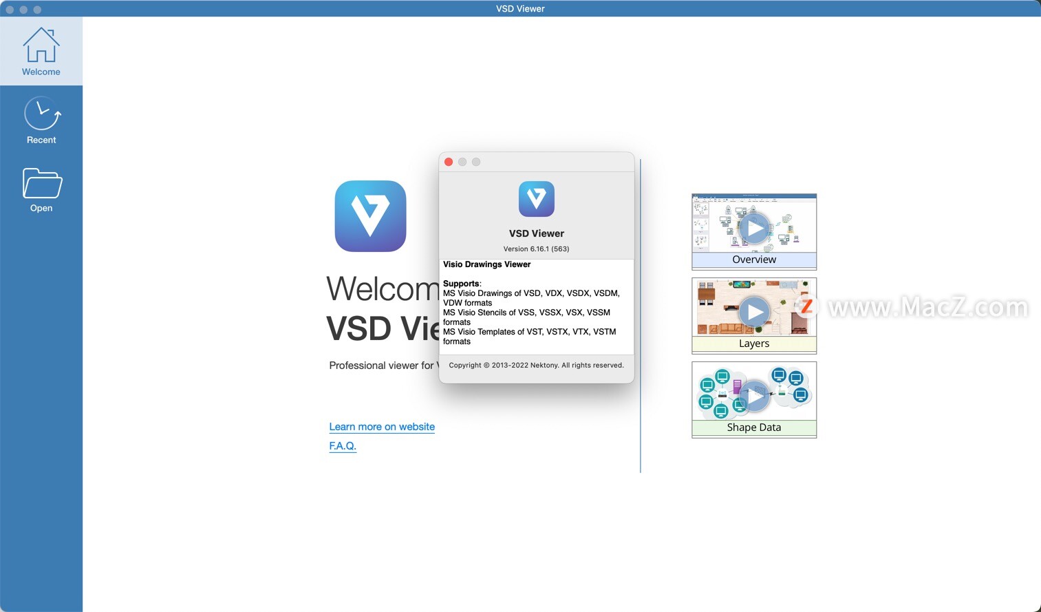 VSD Viewer for Mac，Visio绘图文件阅读器