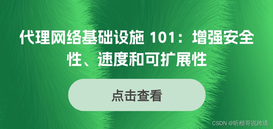 代理网络基础设施 101：增强安全性、速度和可扩展性