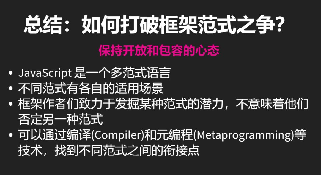 打破框架的范式之争