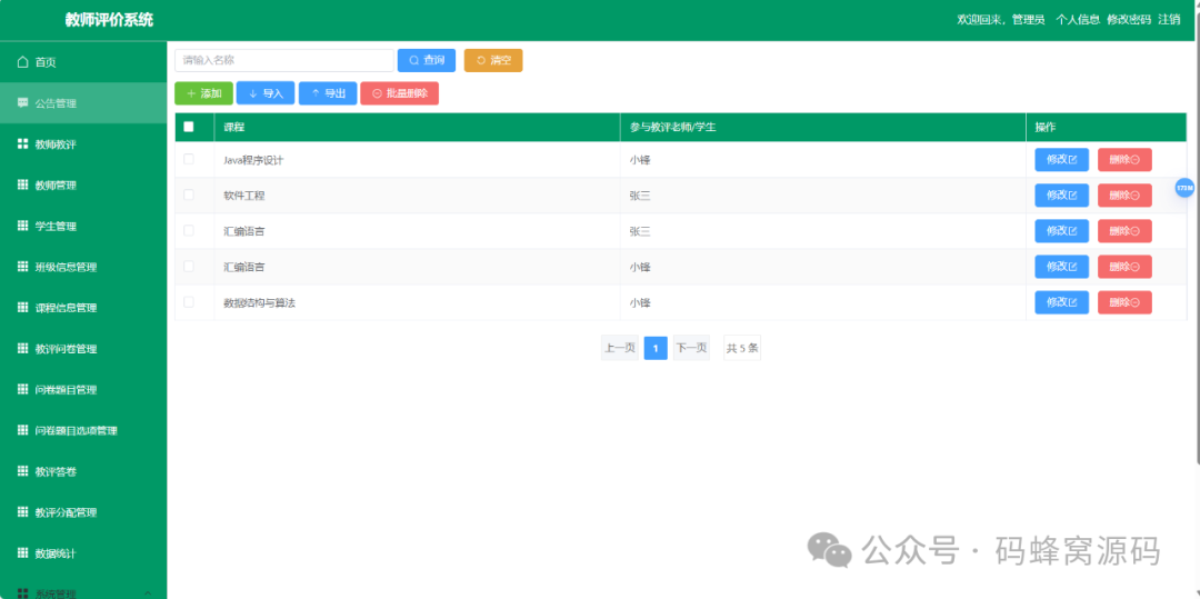 【含开题报告+文档+PPT+源码】基于springboot的教师评价系统的设计与实现