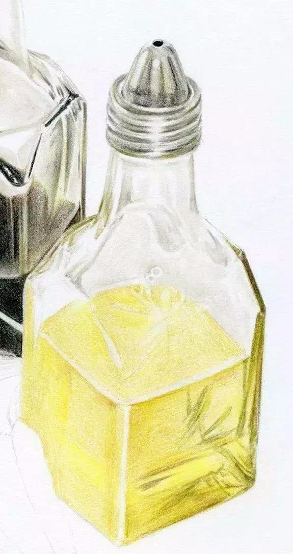 玻璃质感彩铅教程玻璃的质感很容易画哦