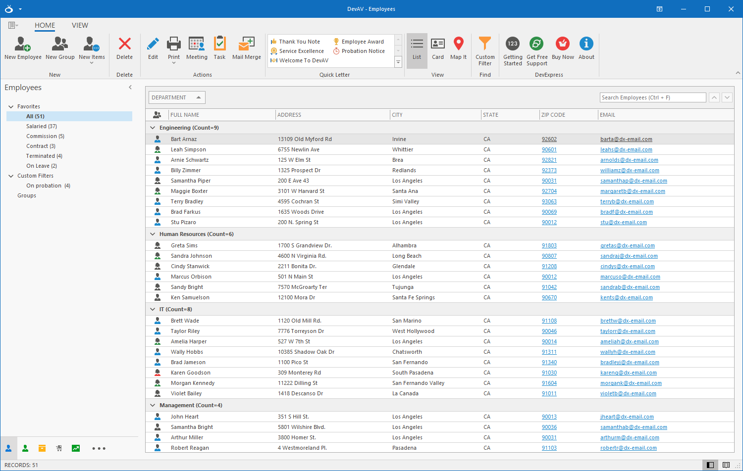 DevExpress WinForms导航控件图集