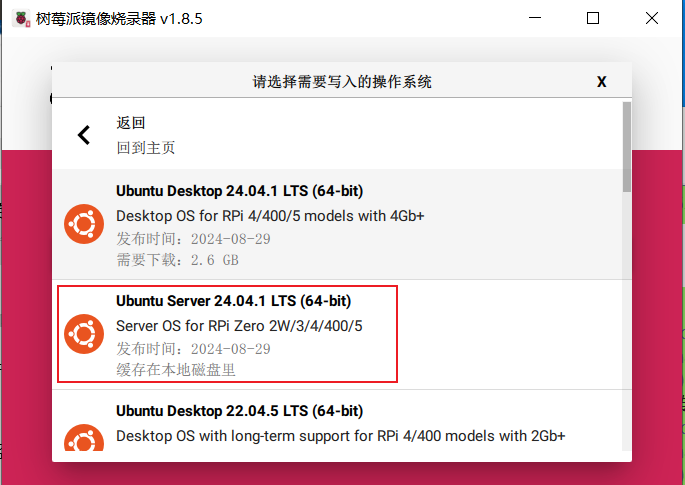 选择 Ubuntu Server