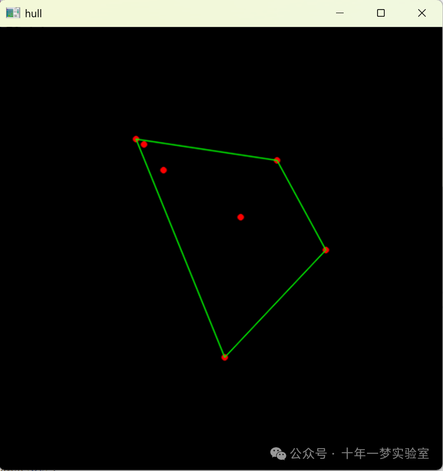 【<span style='color:red;'>opencv</span>】<span style='color:red;'>示例</span>-convexhull.cpp <span style='color:red;'>随机</span><span style='color:red;'>生成</span>一些<span style='color:red;'>点</span>，然后计算这些<span style='color:red;'>点</span><span style='color:red;'>的</span>凸包并显示出来...