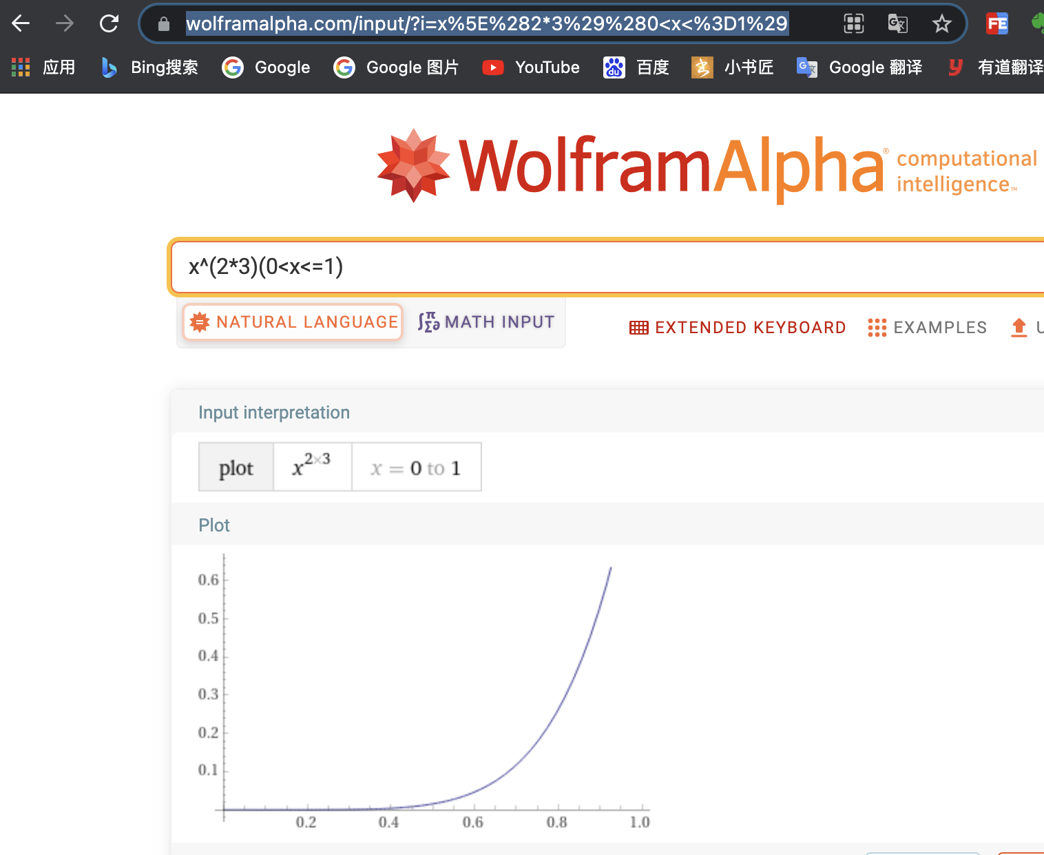 wolframalpha 调试插值器