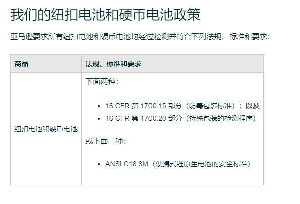 ANSI C18.3M锂原生电池的安全标准办理